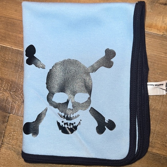 Skull American Apparel Burp Rag - Picture 1 of 2